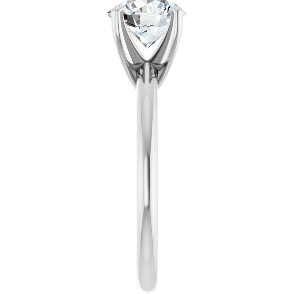 14K Gold Round Lab-Grown Diamond Engagement Ring