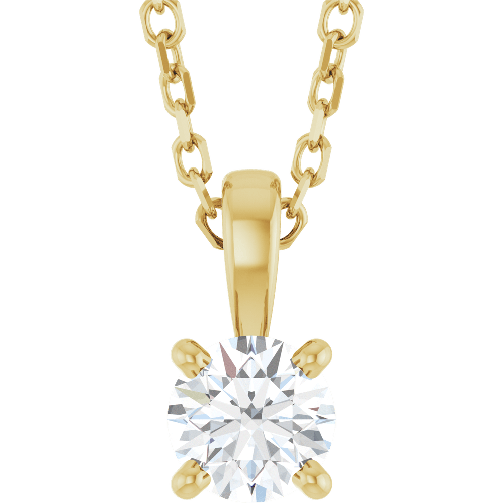 14K Gold Lab-Grown Diamond Necklace