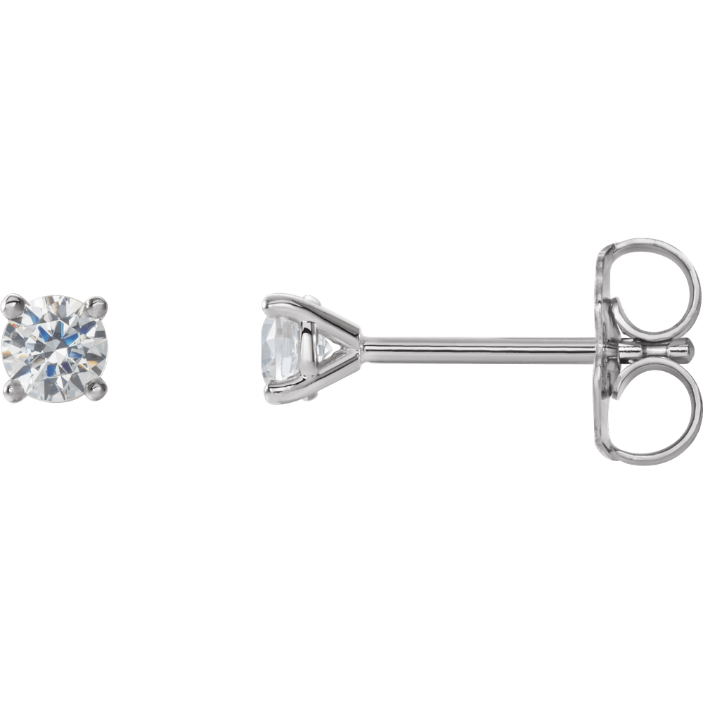 14K Gold Lab-Grown Diamond Stud Earrings (4 Prong Cocktail)