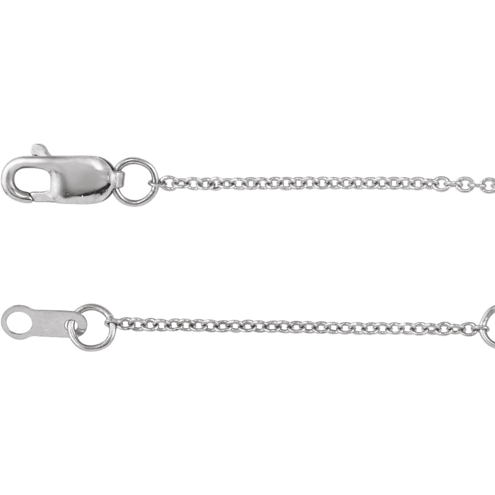 14K Gold Cross Station Bracelet