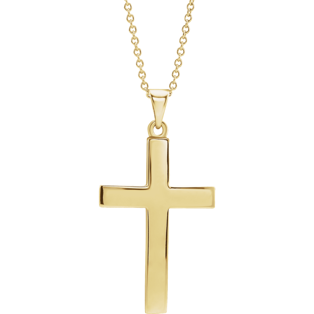 14K Gold Cross Necklace
