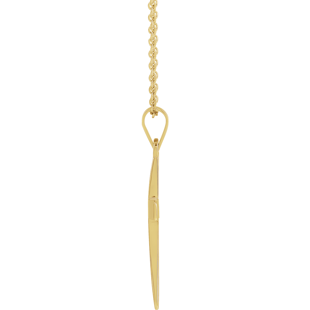 14K Gold Cross Necklace